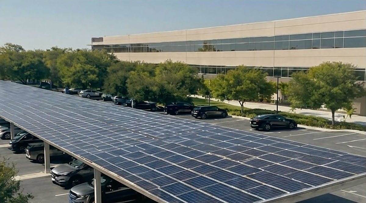 Solar photovoltaic car station